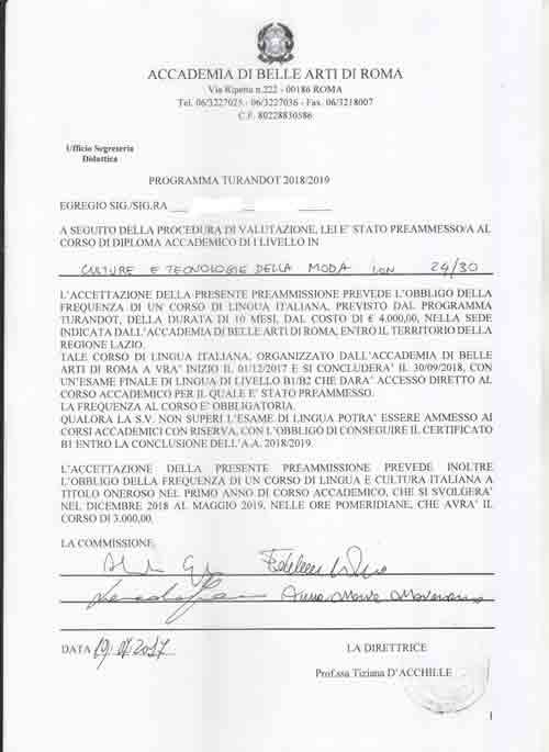 中央财经大学中财TUFC意大利政府奖学金&罗马美院本科留学预科班