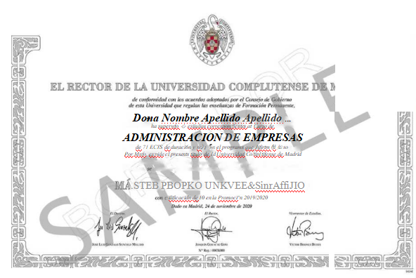 西班牙康普顿斯大学工商管理硕士学位课程简章