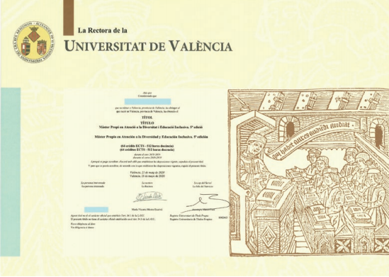 西班牙瓦伦西亚大学教育学硕士