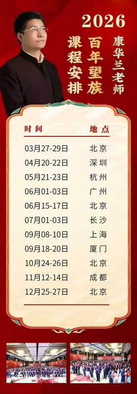 康华兰老师线下课《百年望族》| 限时特惠990元/人 | 全国多地开课