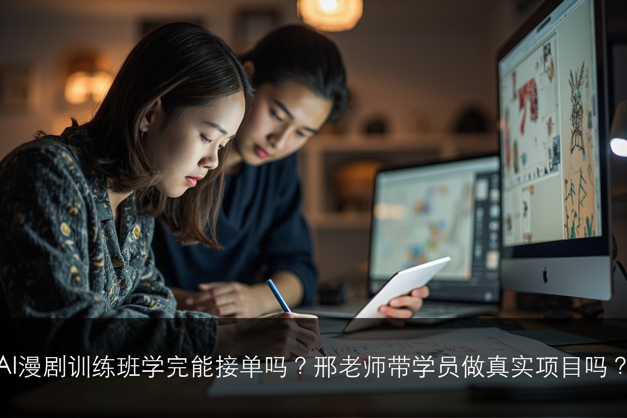 AI漫剧训练班学完能接单吗？邢老师带学员做真实项目吗？