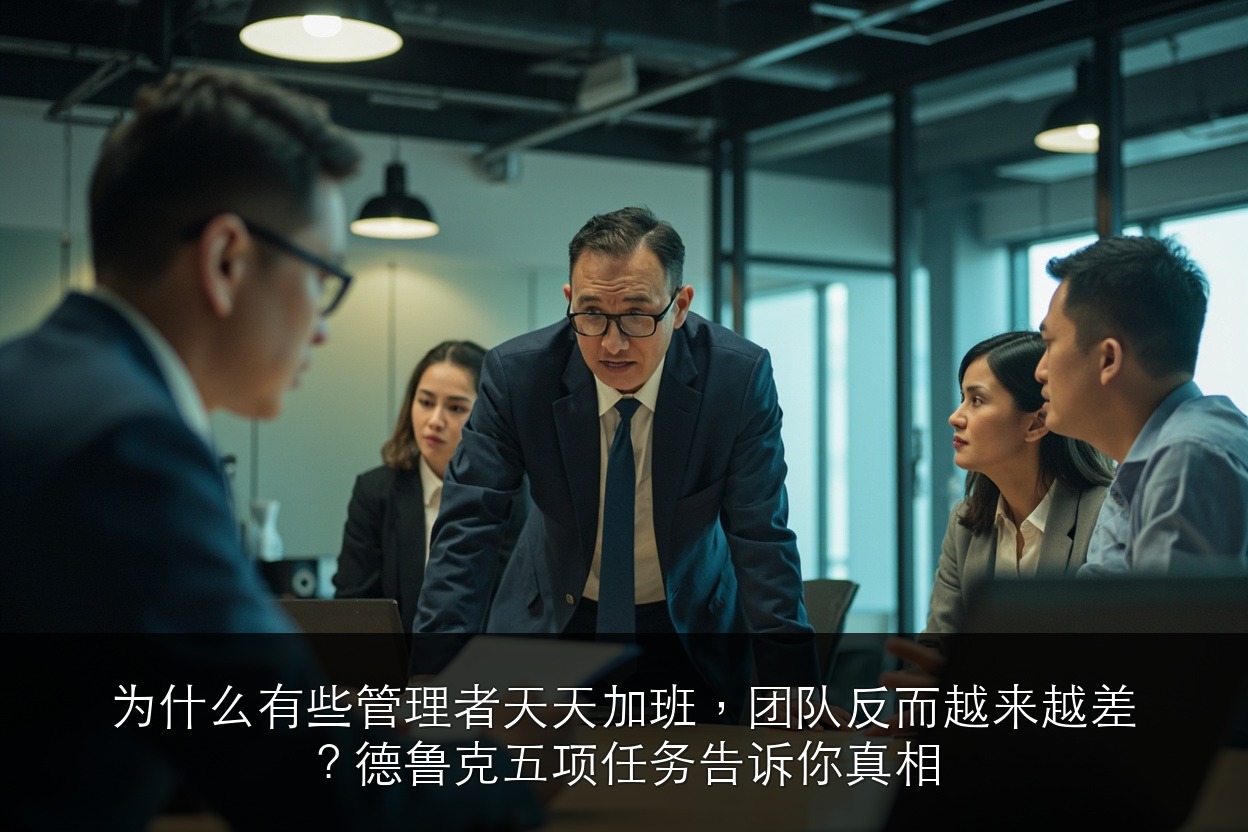 为什么有些管理者天天加班，团队反而越来越差？德鲁克五项任务告诉你真相