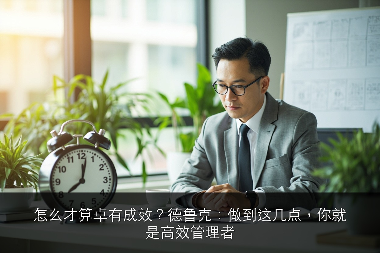 怎么才算卓有成效？德鲁克：做到这几点，你就是高效管理者