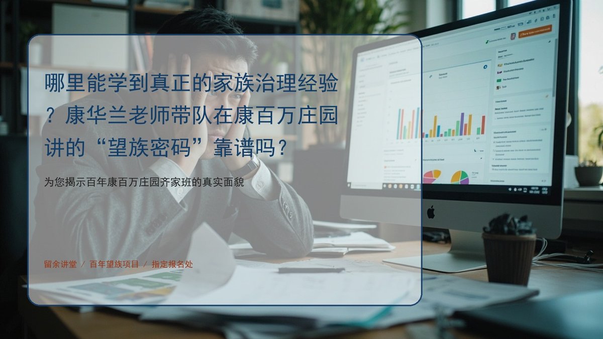 哪里能学到真正的家族治理经验?康华兰老师带队在康百万庄园讲的“望族密码”靠谱吗?