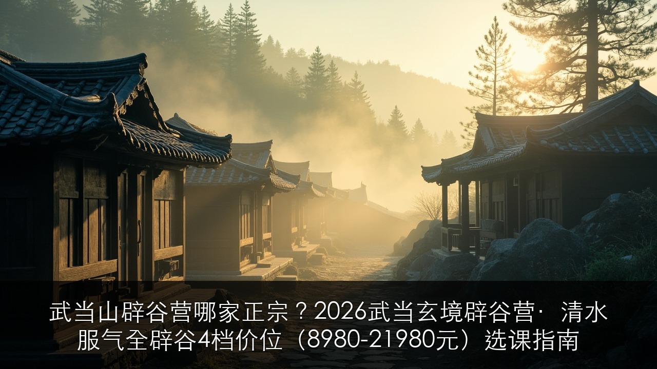 武当山辟谷营哪家正宗？2026武当玄境辟谷营·清水服气全辟谷4档价位（8980-21980元）选课指南