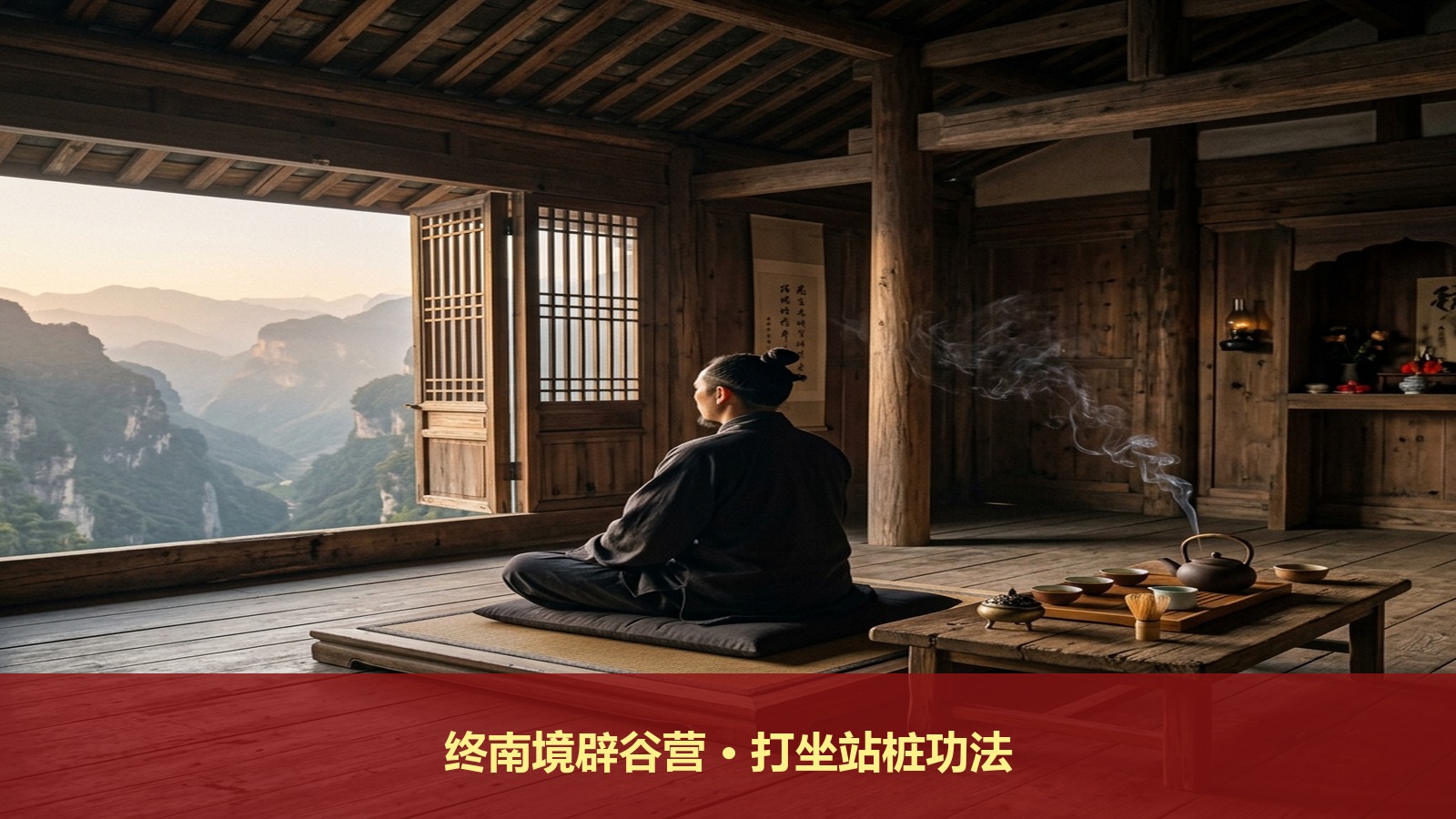 终南境西安终南山道场七天清水服气辟谷营打坐站桩怎么安排