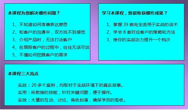 超级销售沟通企业内训课程