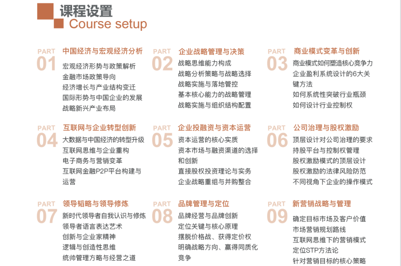 新商业领袖EMBA高级研修班