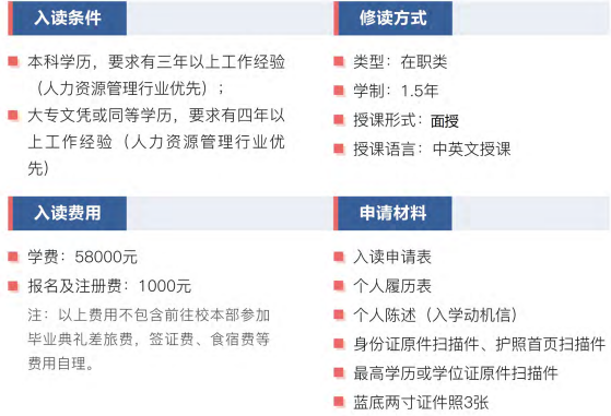 西班牙武康大学人力资源管理硕士学位班（北京班）