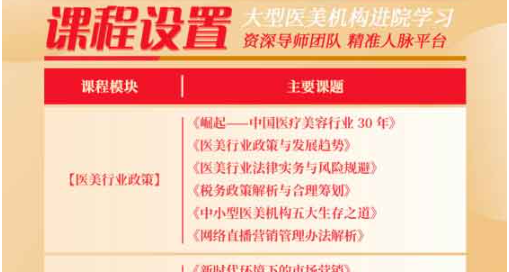 整形医院管理培训机构哪家好