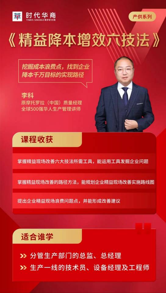 2024《精益降本增效六技法》_李科