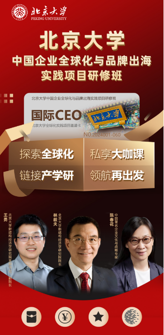 2024年6月15日北京大学中国企业全球化与品牌出海实践项目研修班_陈春花_王勇_林毅夫_北京
