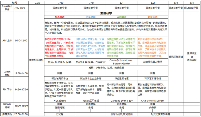 新加坡少儿暑期研学通识营