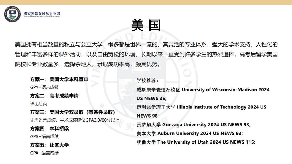 成实外国际教育简介