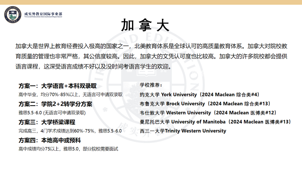 成实外国际教育简介