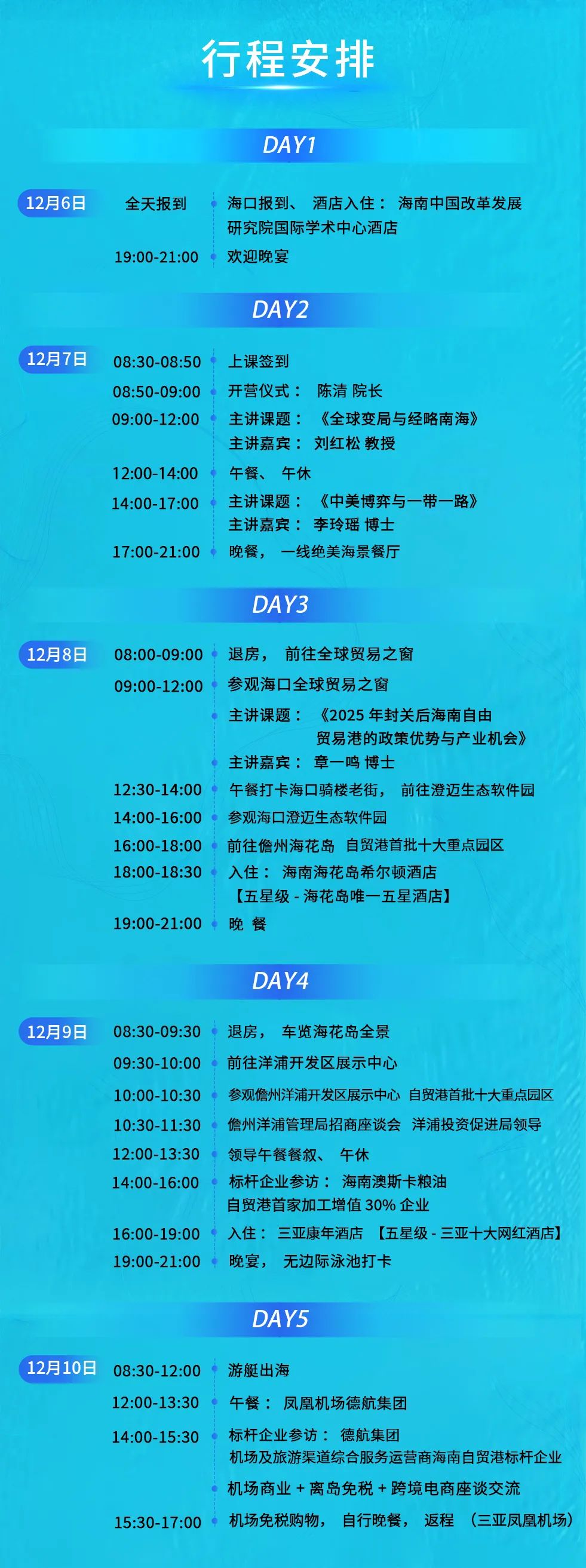 海南研学｜北清经管商学院第七届海南自贸港研学考察团2024.12.6-10