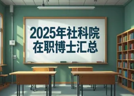 2025 年中国社科院在职博士报名问答（四问四答）