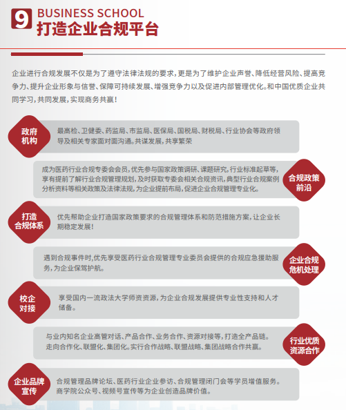 医药行业企业合规管理高级研修班