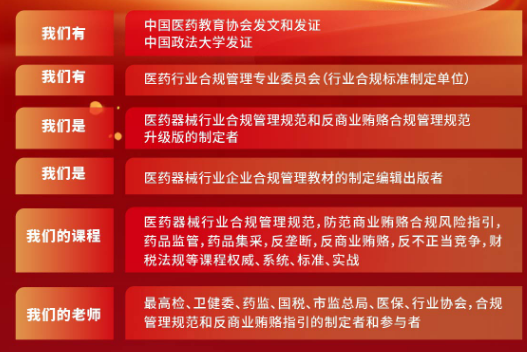 医药行业企业合规管理高级研修班