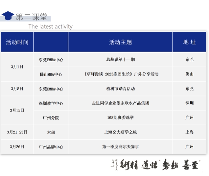 香港亚洲商学院在职 MBA\EMBA3月份广州中山深圳佛山课程安排