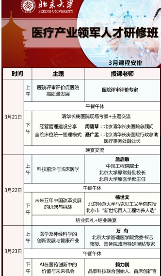 2025年3月21-23日北京大学医疗产业领军人才研修班 _AI驱动的新药研发模式变革_北京