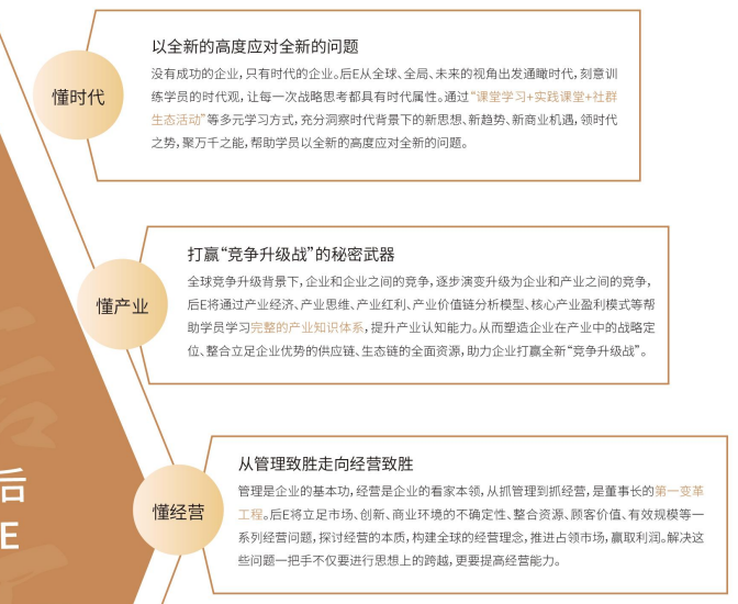 北清经管后EMBA董事长高端项目简章