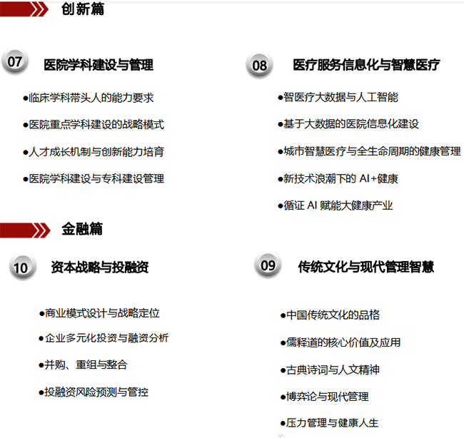 北京大学医疗产业领军人才研修班