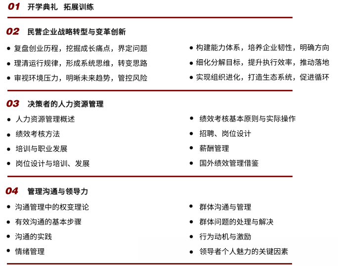 北京大学企业经营与管理创新实战研修班