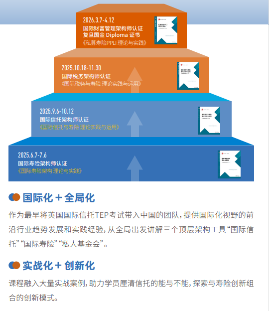 复旦大学私募寿险PPLI理论与实践课程