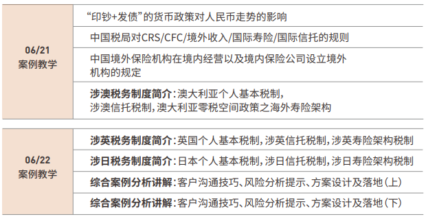 复旦大学国际寿险架构理论与实践课程