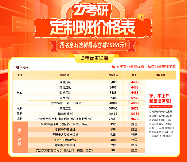 考研定制班-电气