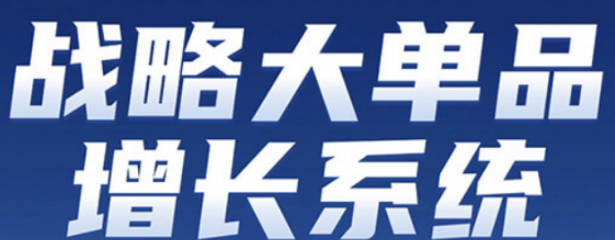 金错刀亲授:从0到1打造战略大单品,引爆企业增长新引擎
