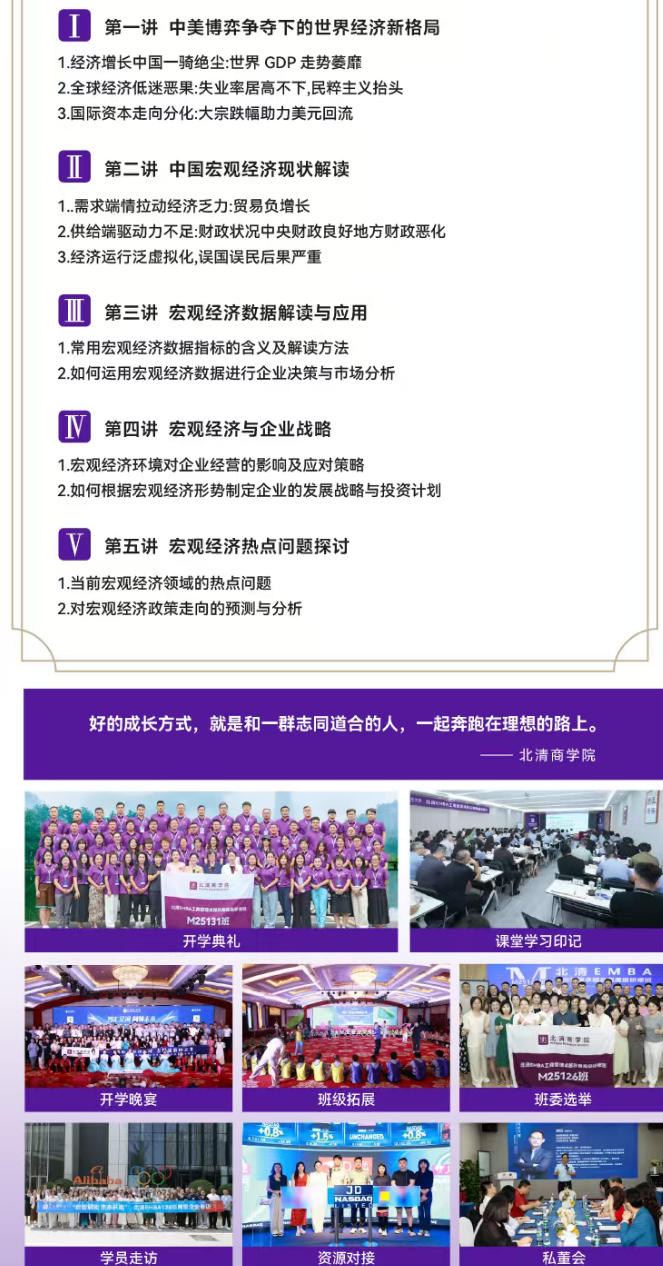 2025年10月25-26日北清商学院EMBA 工商管理卓越总裁研修班_张庆安_最新国际形势与中国宏观经济