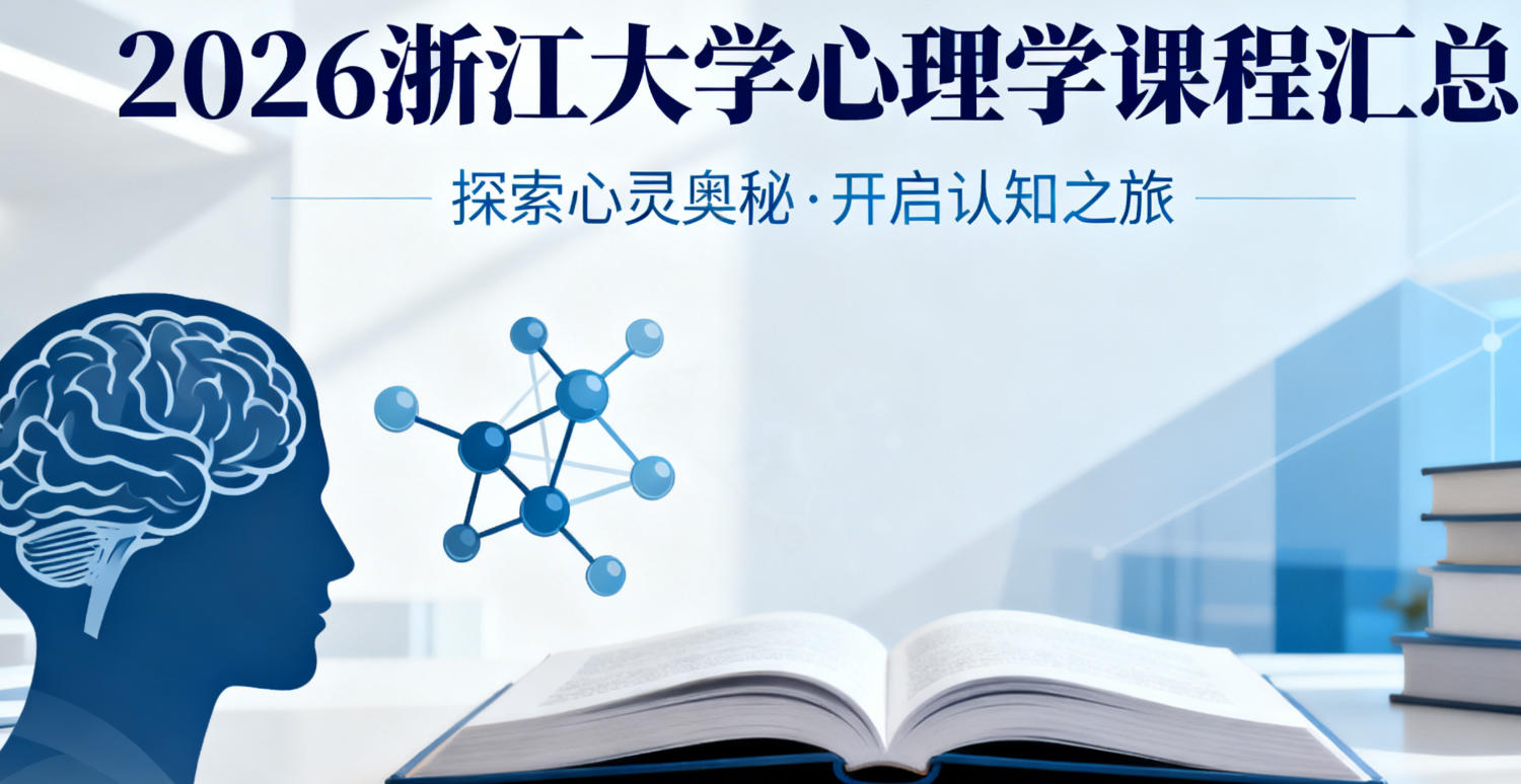 2026浙大心理学培训要学哪几门课程