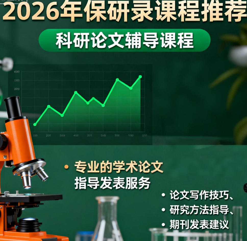 保研录科研论文辅导课程(内容,收费,报名条件)