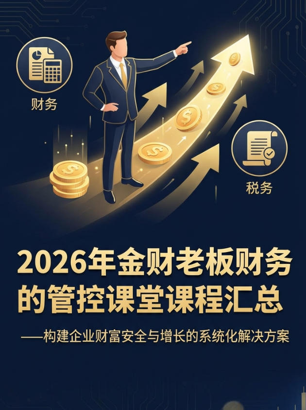 2026年金财老板财务管控课堂课程汇总