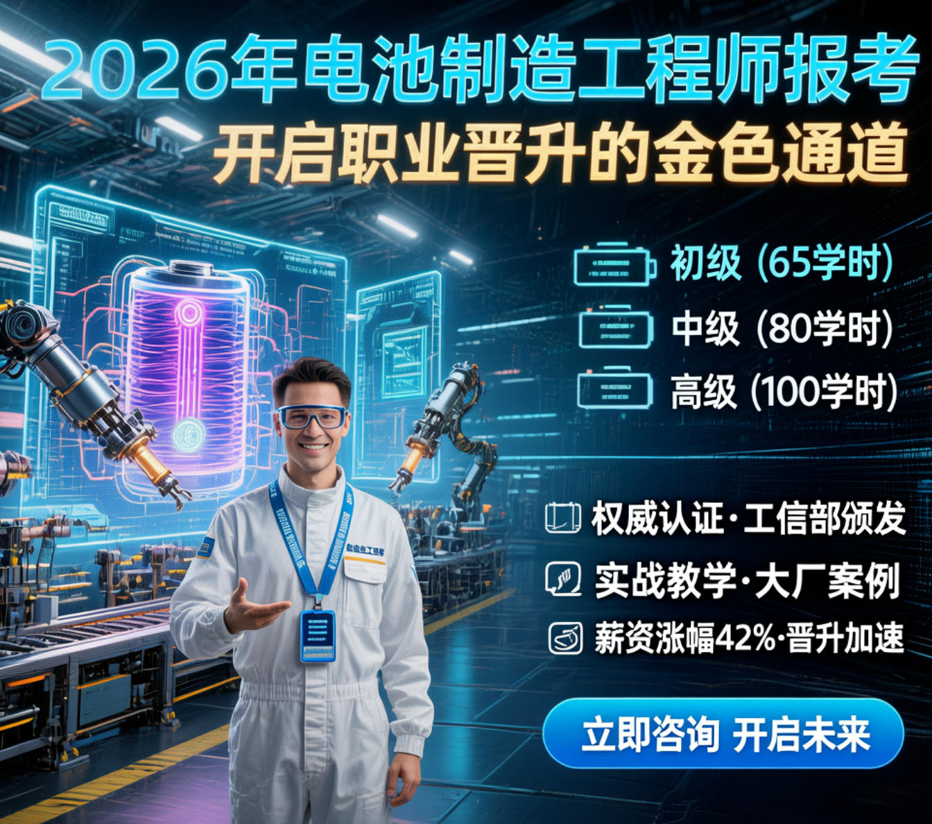 2026年电池制造工程师报考条件及流程：开启职业晋升的金色通道