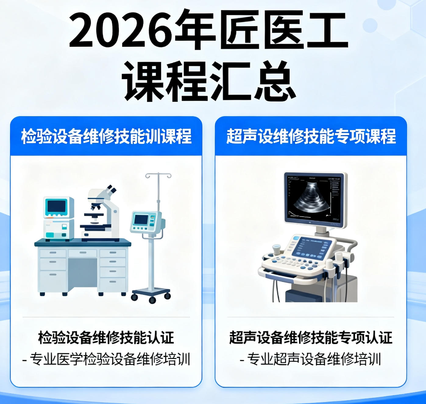2026匠医工医疗器械维修培训班认证五大亮点解读
