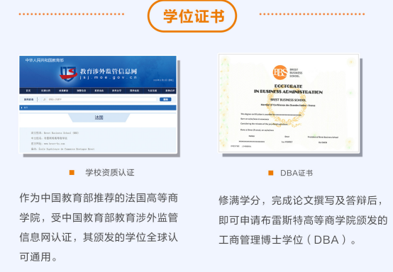 布雷斯特高等商学院工商管理博士DBA（线下）招生简章