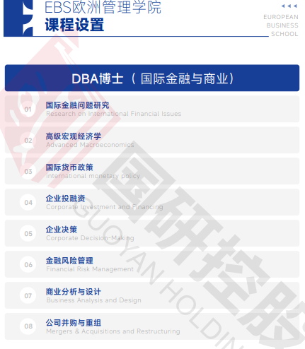 欧洲管理学院EBS Paris(经济学博士)招生简章