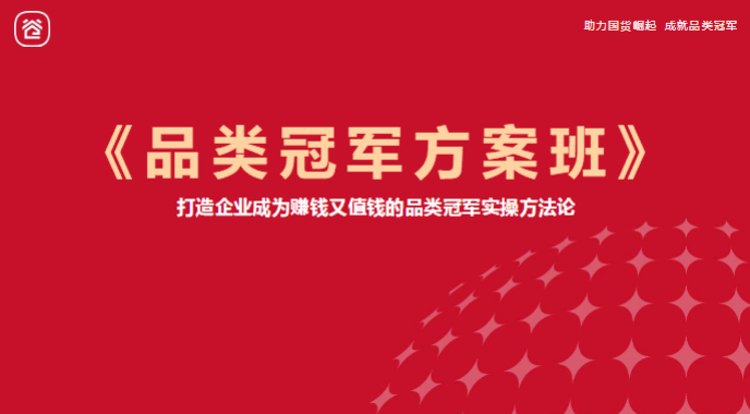 品类冠军方案班