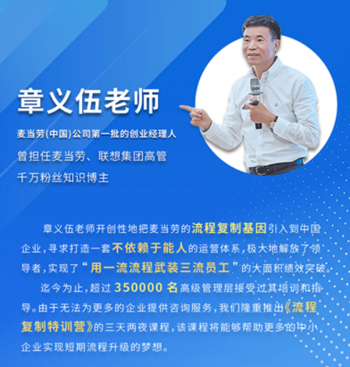 章义伍-流程复制特训营