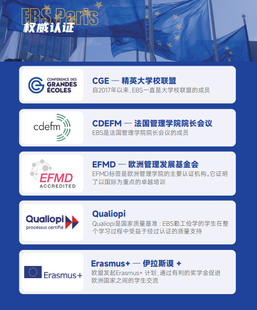 欧洲管理学院EBS Paris(教育学硕士)招生简章