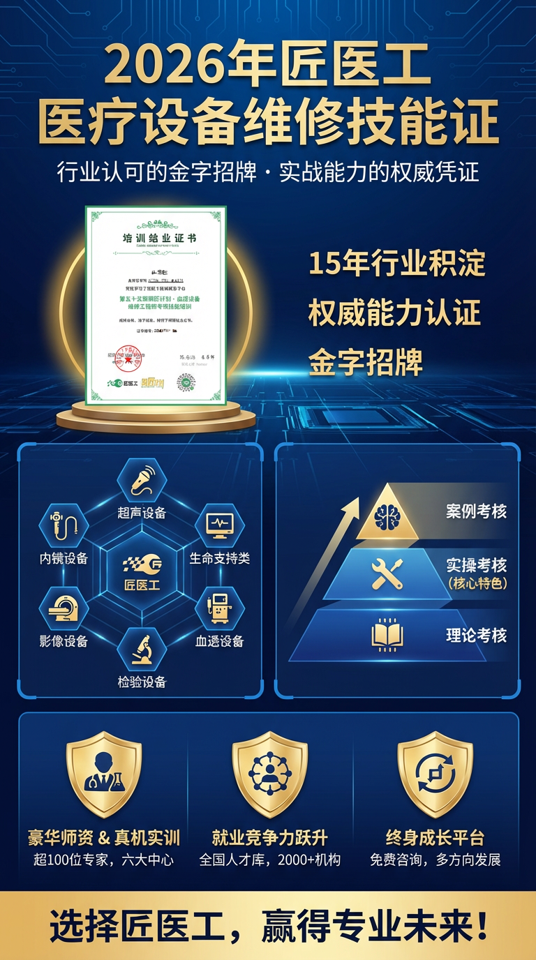 2026年匠医工医疗设备维修技能证