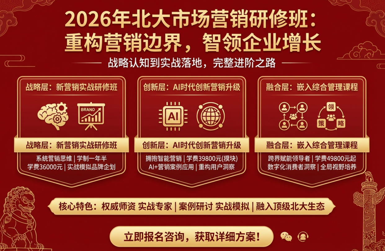 2026年北大市场营销研修班汇总介绍