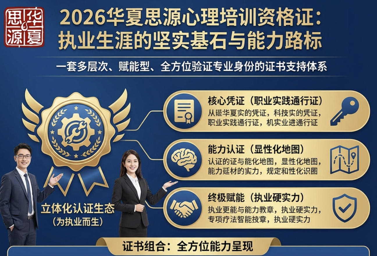 2026华夏思源心理培训资格证