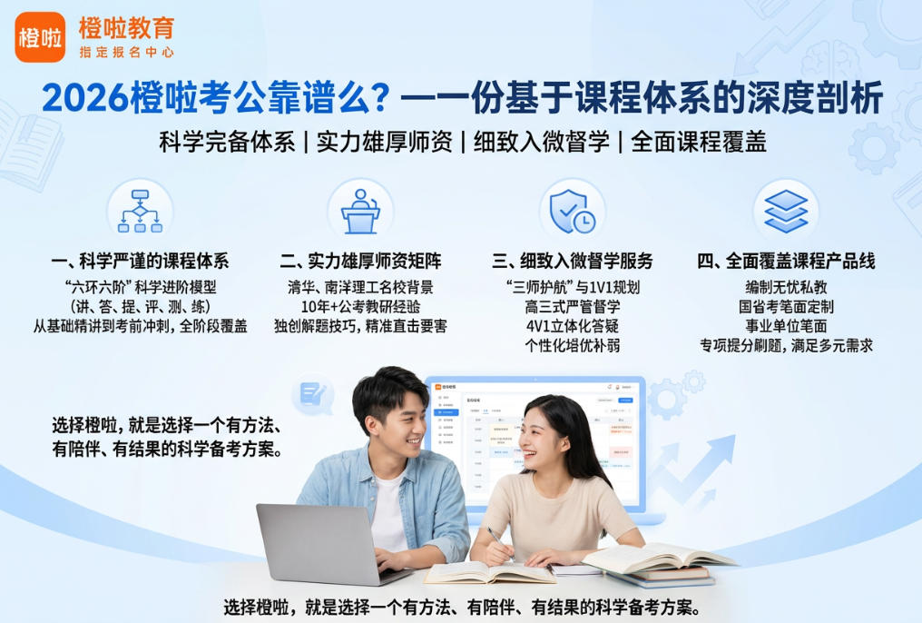 2026橙啦公考网课怎么样好吗?——一份深度价值解析