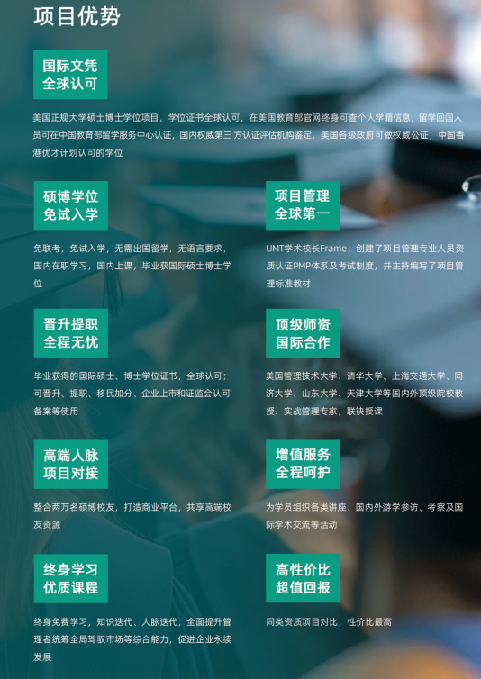 美国管理技术大学项目管理硕士项目