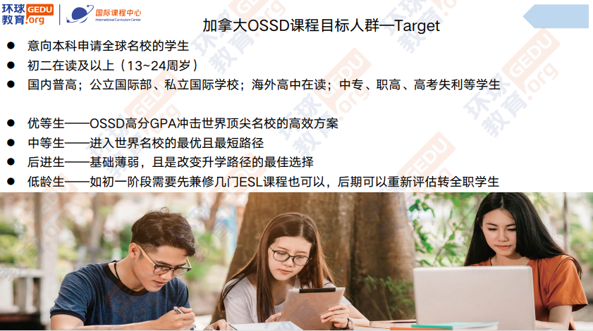 环球教育北京学校加拿大OSSD高中文凭课程