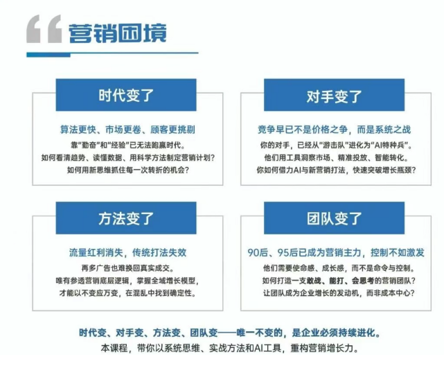 时代华商营销增长实战研修班